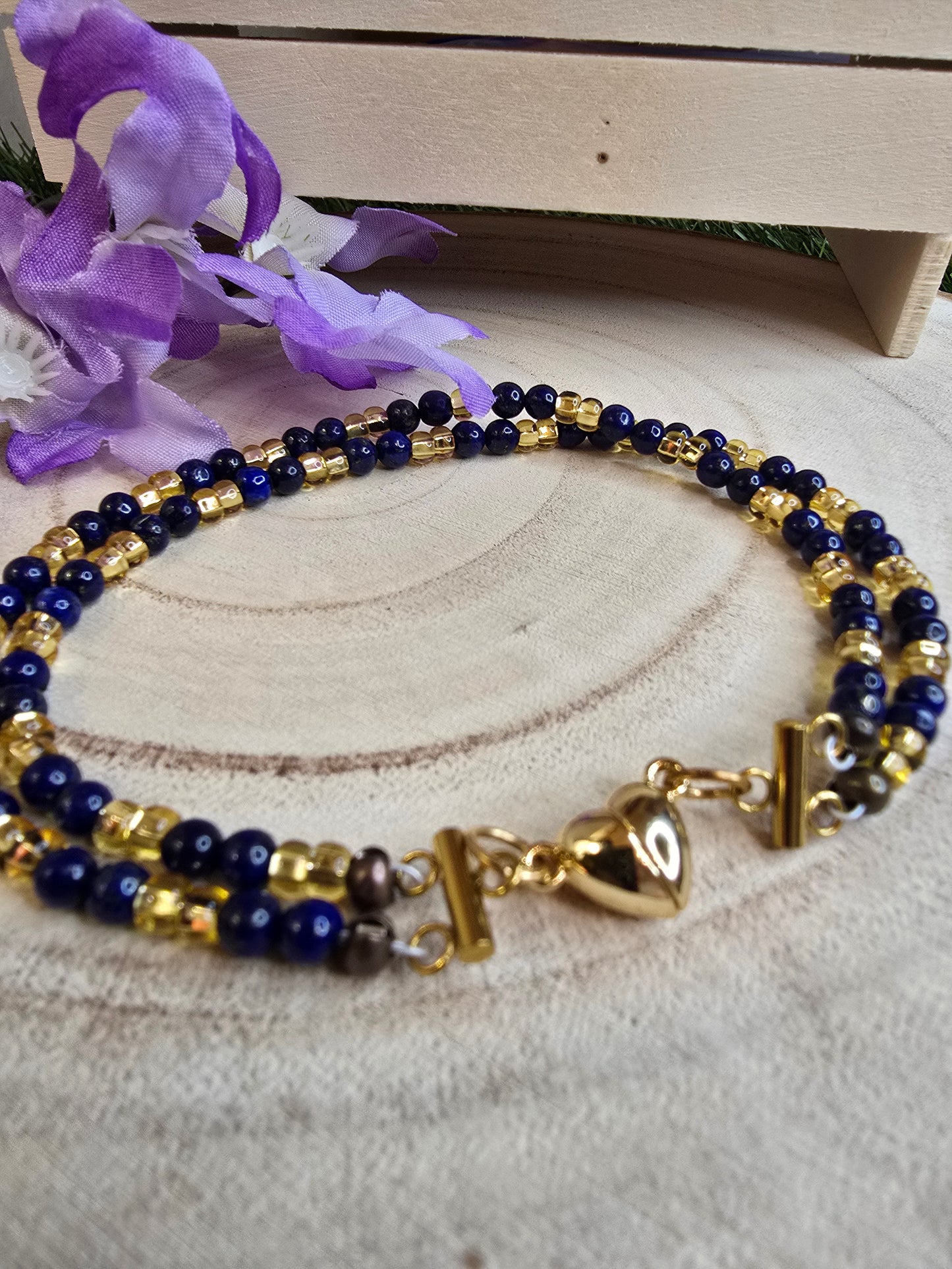 Lapis Lazuli Anklet - ROCK THAT JEWELRY