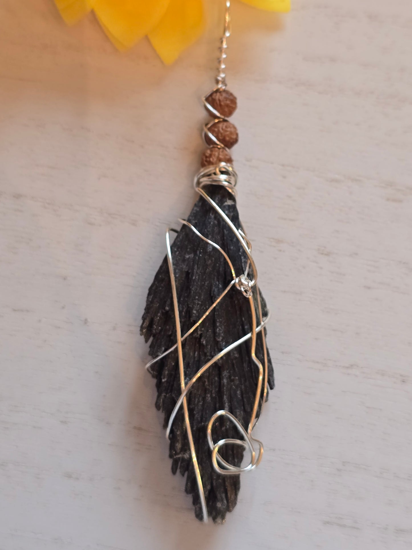 Black Kyanite Pendants