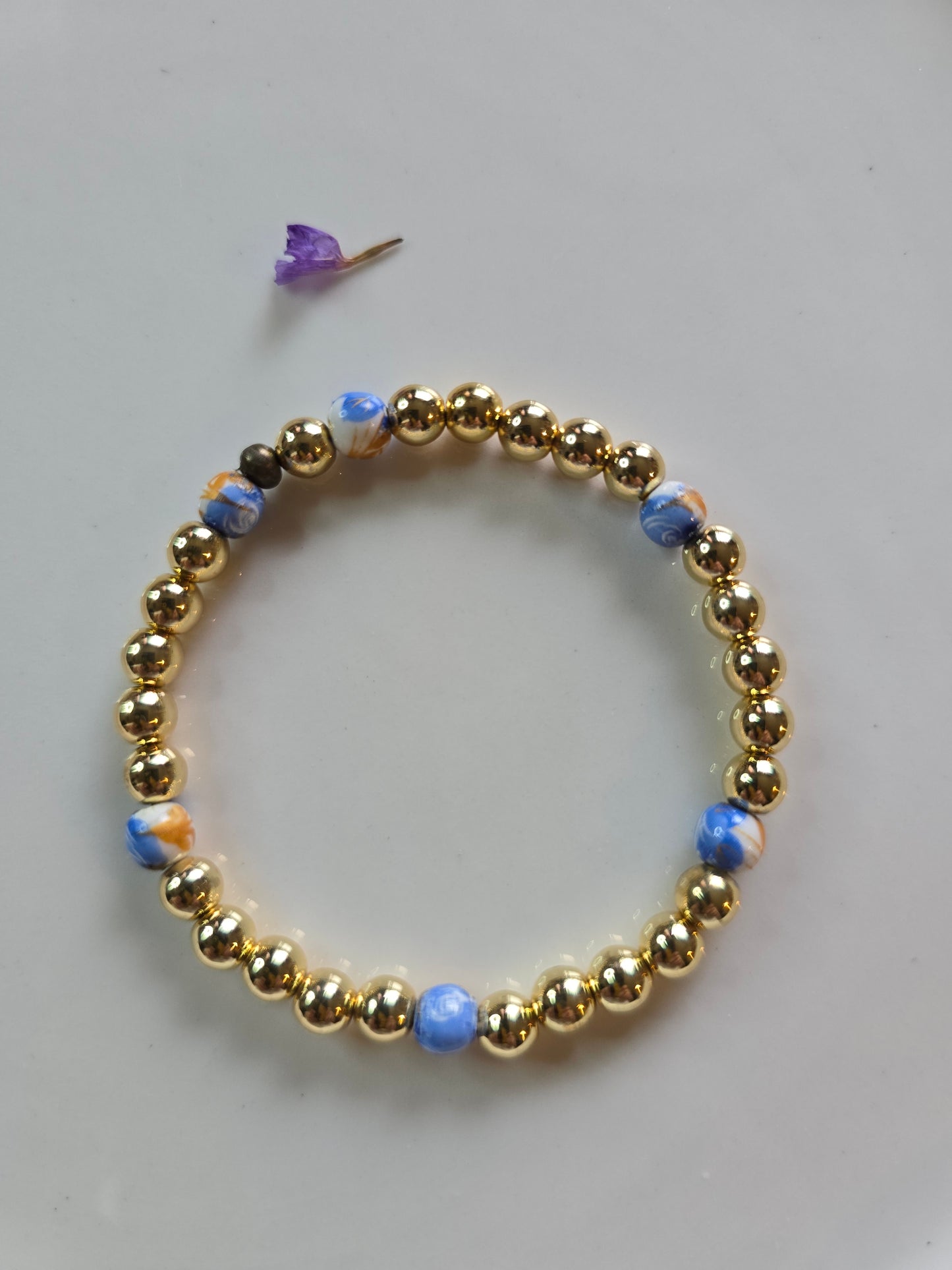 Blue porcelain bracelets