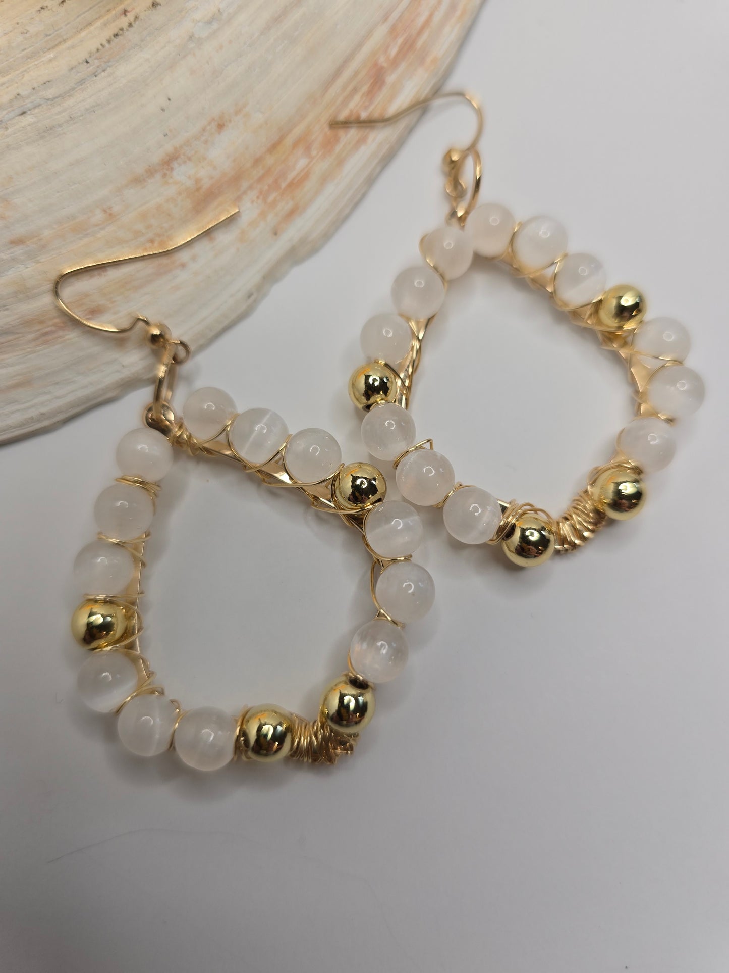 Our Selenite Earrings
