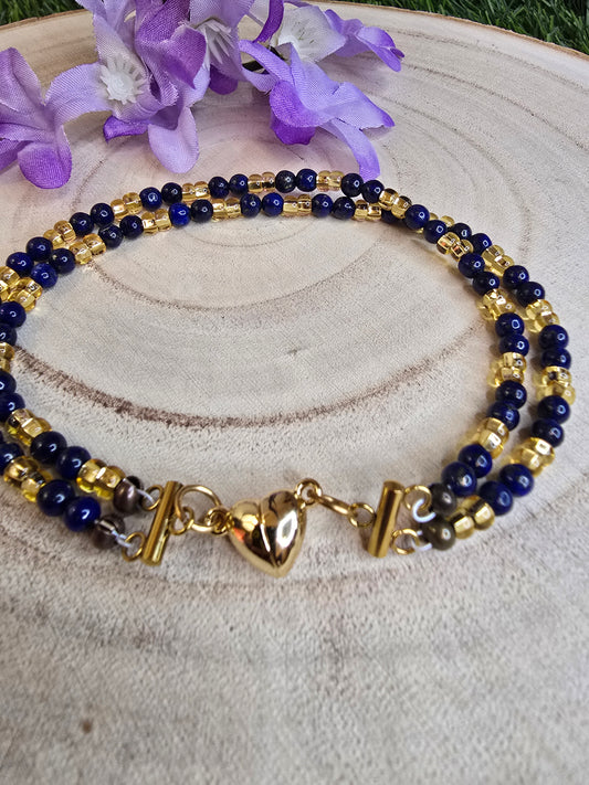 Lapis Lazuli Anklet - ROCK THAT JEWELRY 