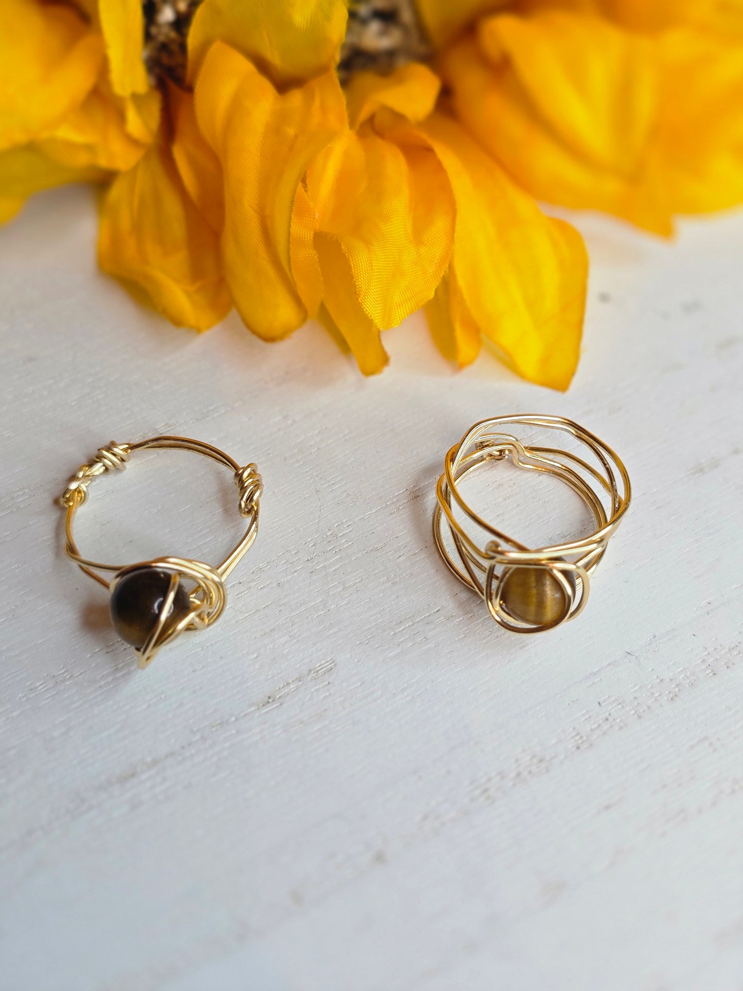 Tigers eye Rings