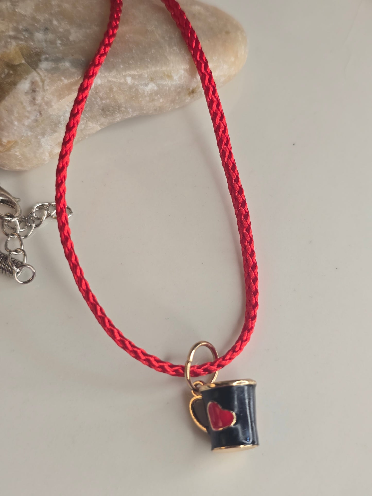 Mug heart necklace