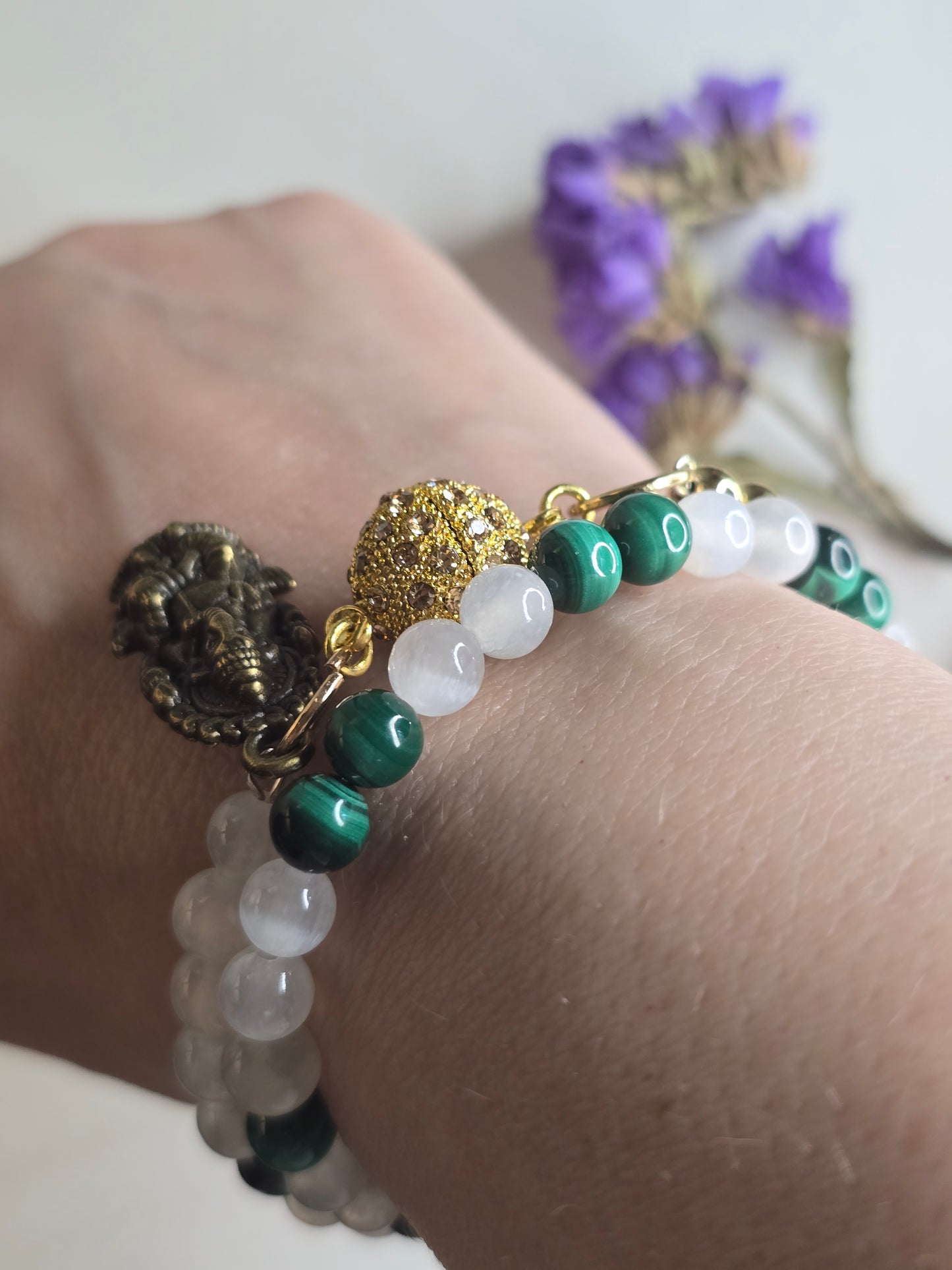 Malachite & Selenite
