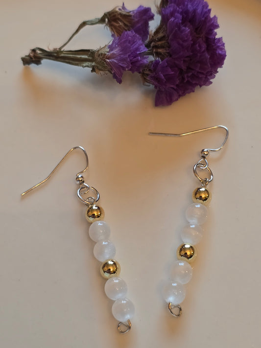 Selenite Earrings