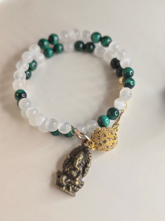 Malachite & Selenite