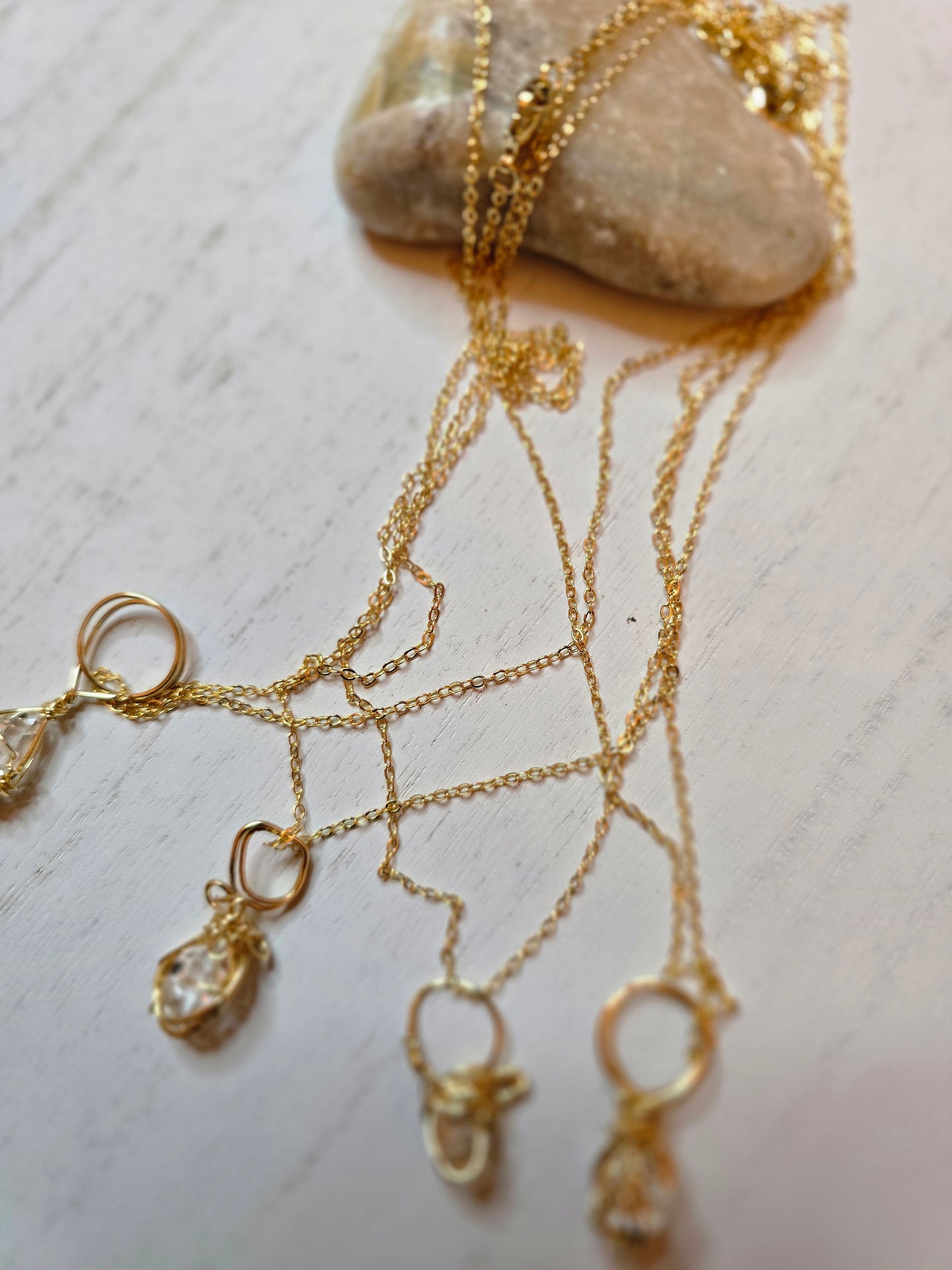 Herkimer diamond necklace