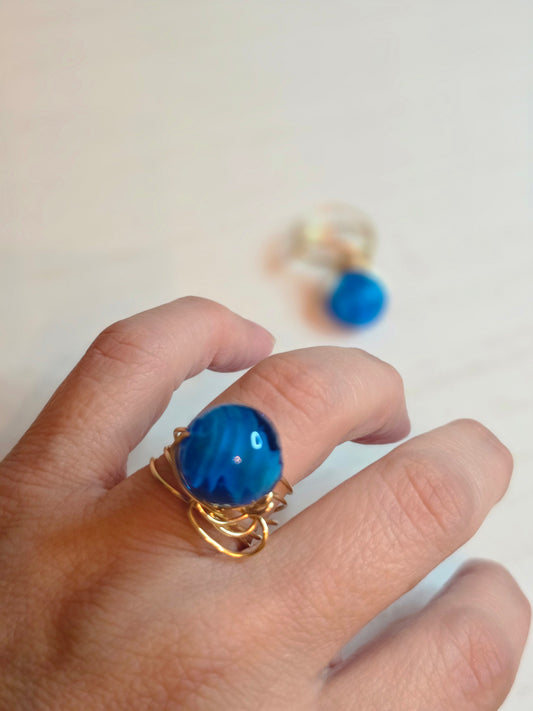 Blue Marble Rings