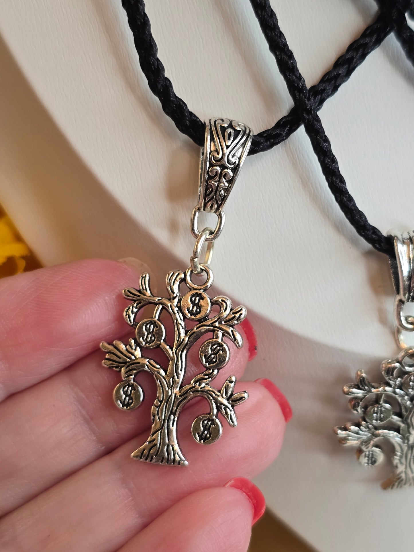 Money tree charm necklaces