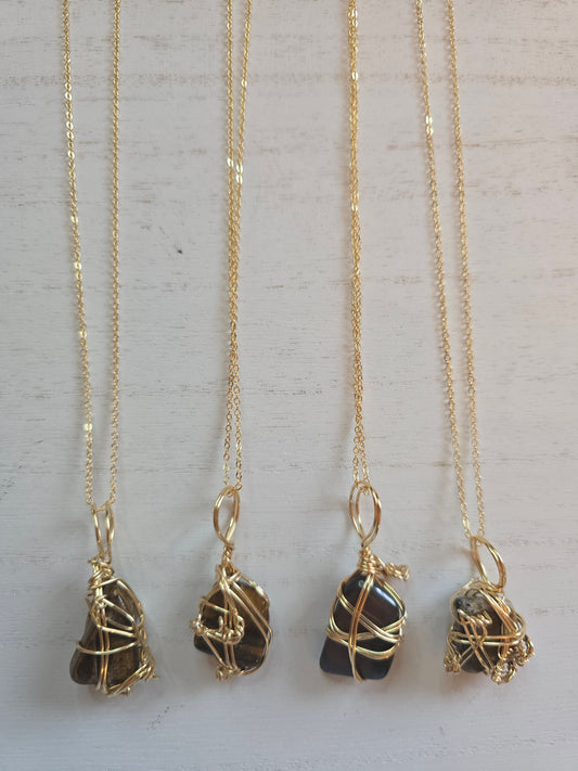 Tigers eye Pendants