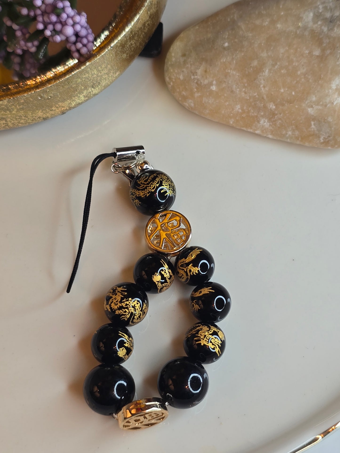 Black Obsidian charms