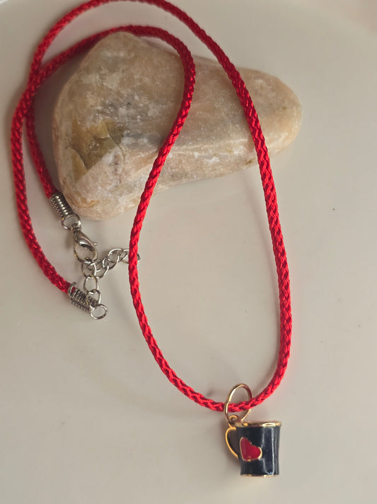 Mug heart necklace