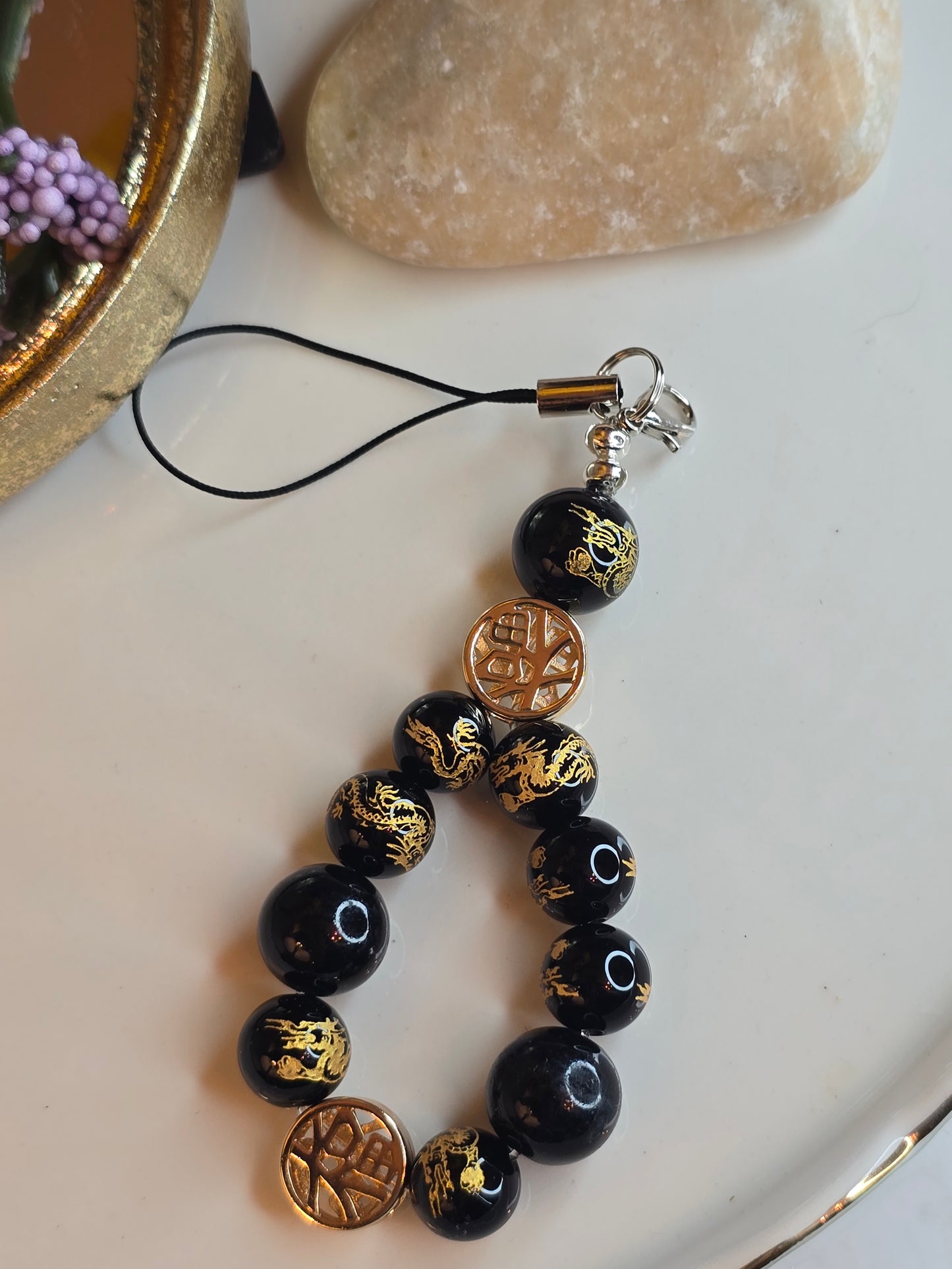 Black Obsidian charms