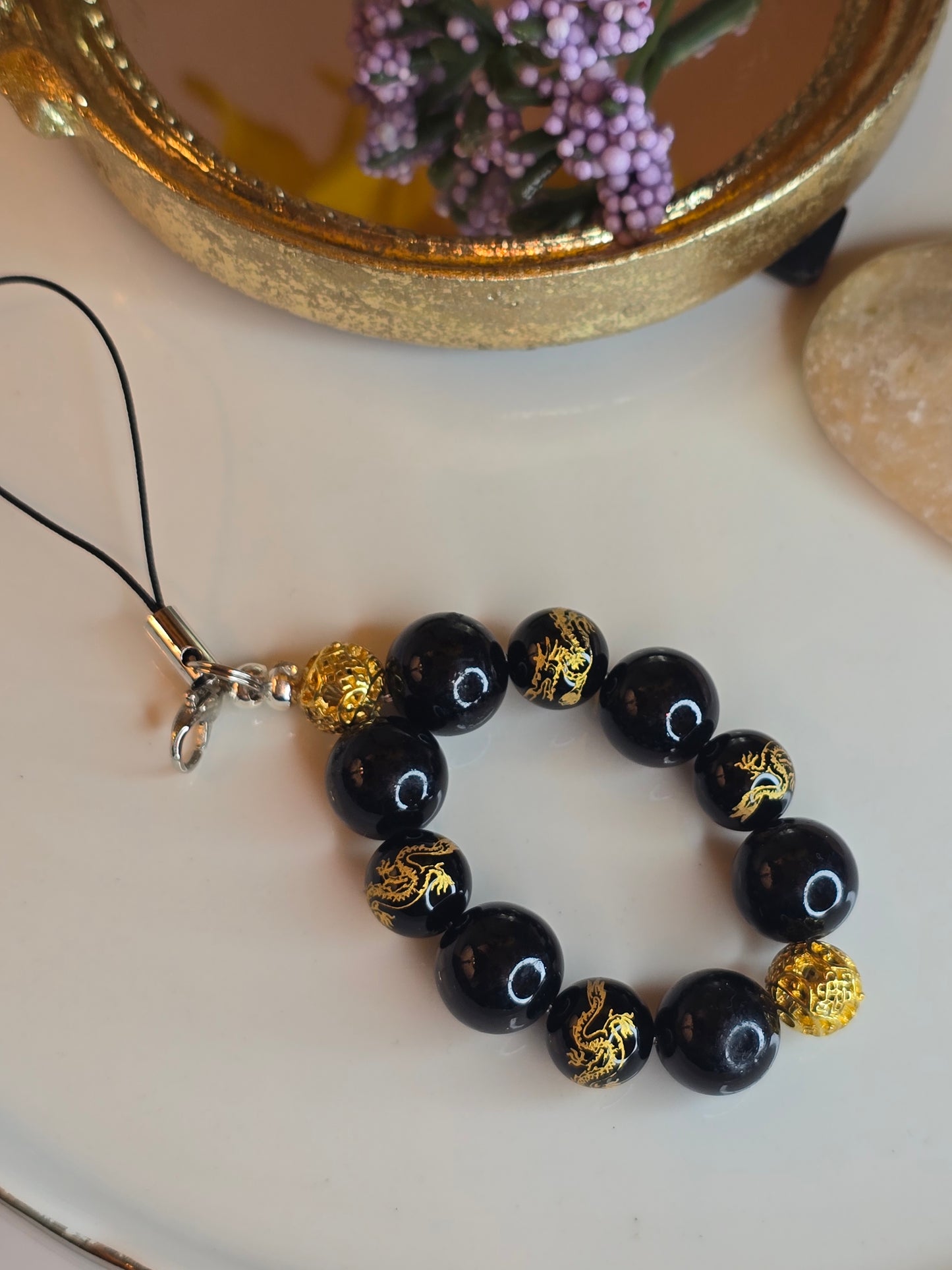 Black Obsidian charms